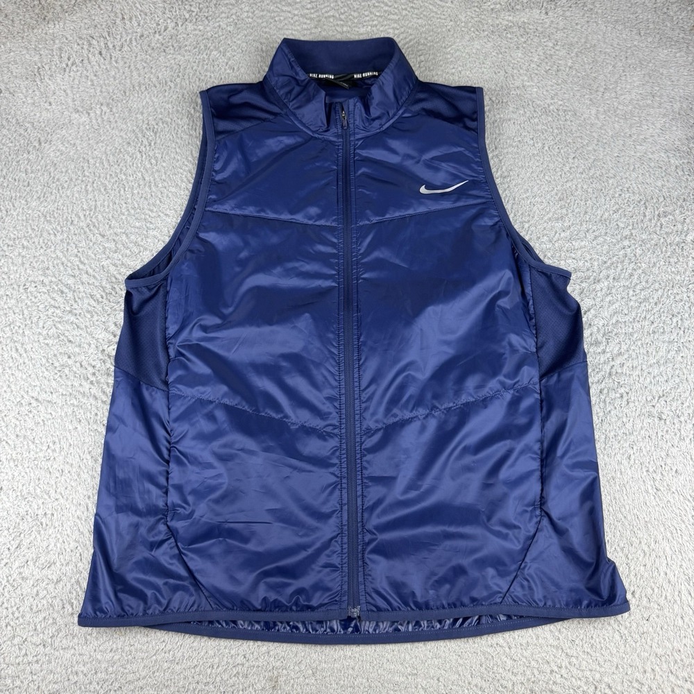 Nike Running Polyfill Sleeveless Vest Blue Size Large